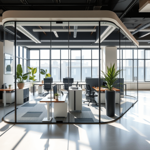 Transform Your Workspace with Office Partition Walls Featuring Glass