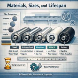 The Ultimate Buyer’s Guide to Conveyer Rollers: Materials, Sizes, and Lifespan
